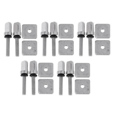 10 Set Fin Bolt Board Hochfeste Rändelschraube & Zubehör für Plattenmontage