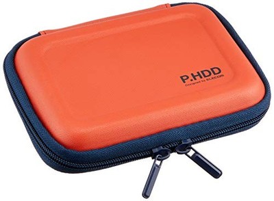 ELECOM Portable HDD Case Semi-Hard S Size with HDD Drop Prevention Net Orange