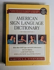 Vintage American Sign Language Dictionary Abridged Revised Martin Sternberg 