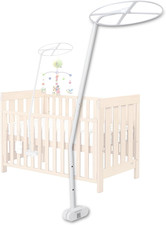 Crib Canopy Holder Net Stand Holder Set, Clip on Crib Canopy Rack, Lightweight,