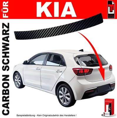 Lackschutzfolie Ladekantenschutz für Kia Rio YB ab 2017 Carbon Schwarz