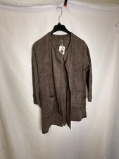 Barefoot Dreams CozyChic Ultra Lite Open Front Long Cardigan java NWT sz L