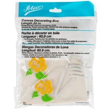 3224 24" Canvas Pastry Decorating Bag - Durable Heat Resistant Canvas, Hemmed