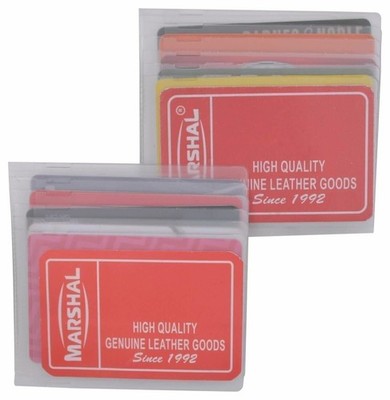 Set of 2 Hipster Bifold Staggered Plastic Inserts Wallets Side Load by Marshal