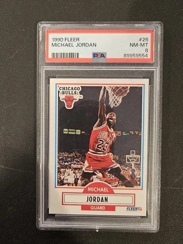 1990-91 Fleer - Michael Jordan #26 PSA 8