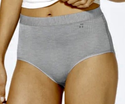 TOMMY JOHN Second Skin Luxe Rib Grey Heather High Rise Brief Panty Womens Sz S 5