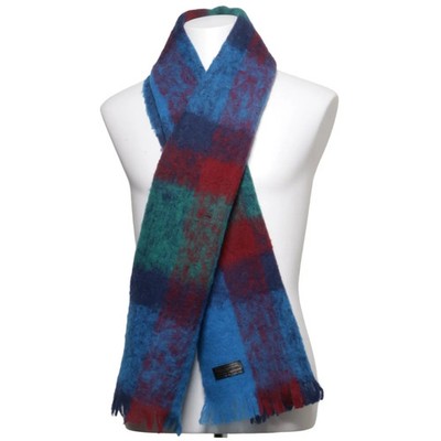Made in italy, Schal, Unisex (Erwachsene), Blau/Grün/Rot, 155 cm, 30 #dN0