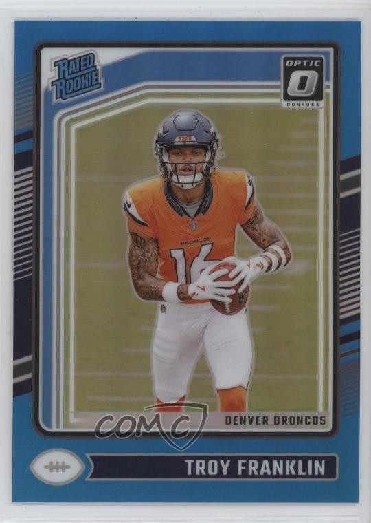 2024 Panini Donruss Optic Aqua Prizm 134/299 Troy Franklin #294 Rookie RC