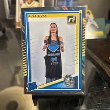 2025 Donruss WNBA Ajsa Sivka Lava Rated Rookie Chicago Sky SP RC WNBA Parallel
