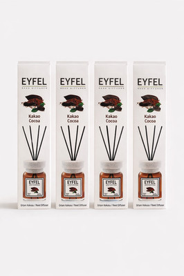 4x EYFEL Reed Diffuser   Kakao (Cocoa)   je 120 ml   Vorteilspack