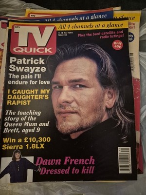 TV Quick Magazine 9 November 1991  Patrick Swayze