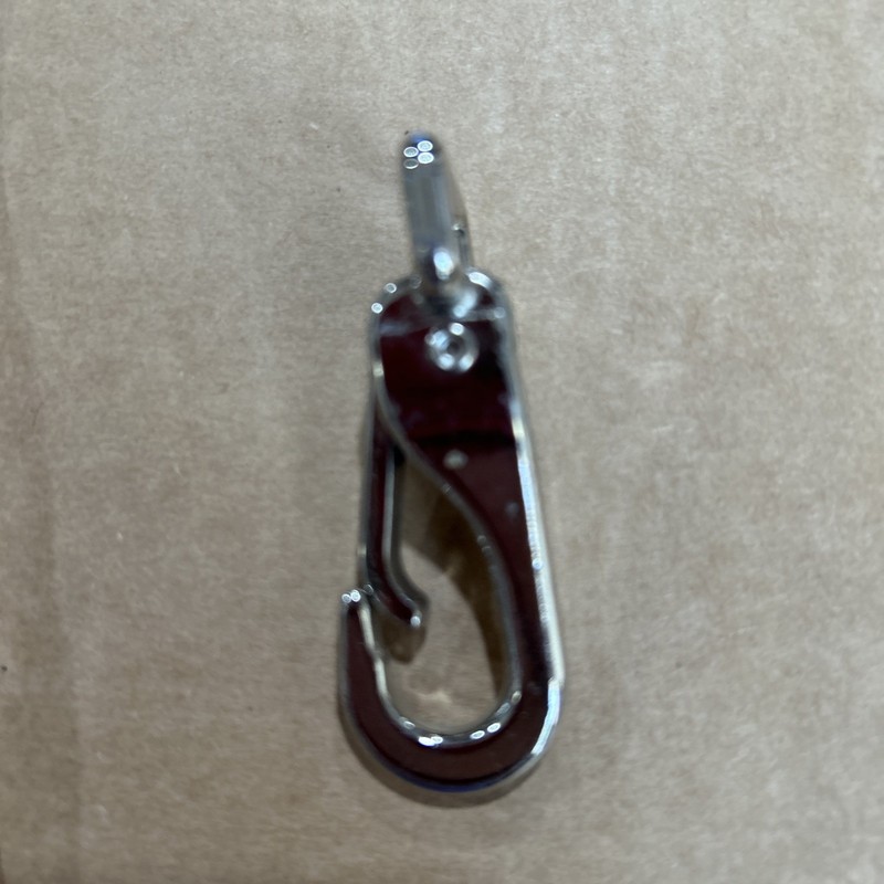 Saddle Snap 2.5 Inches Six Nickel Plated