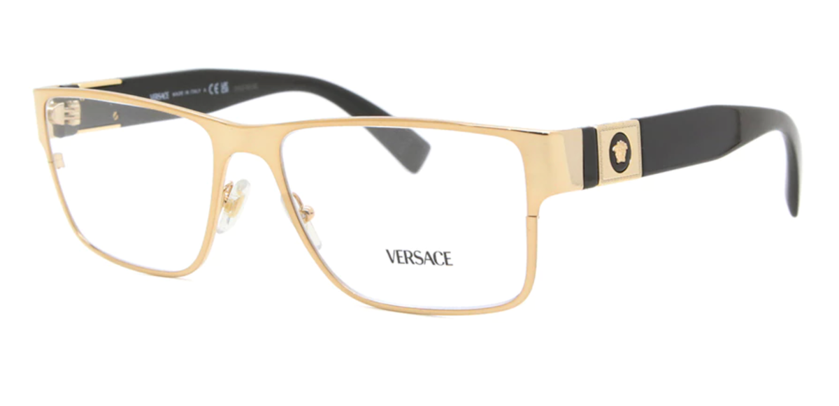 New Versace Reading Glasses MOD. 1274 1002 57-17 140 Gold & Black