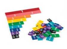 hand 2 mind Rainbow Fraction Tiles, Set of 51, MATH, NIP