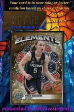 2023-24 Bowmans Best Paige Bueckers EG-6 Elements of the Game GOLD Refractor /50
