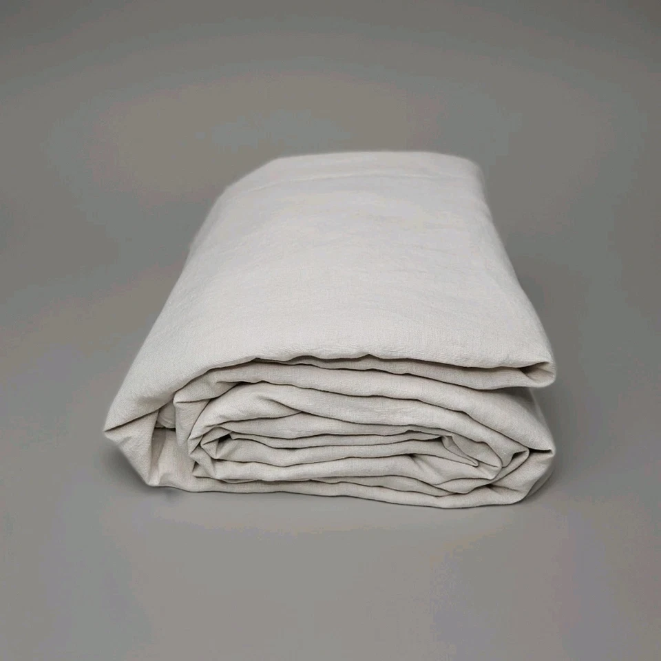 Funda nórdica europea de lino Quince en arena. Talla King/Cali King (0 Foto 3 de 4