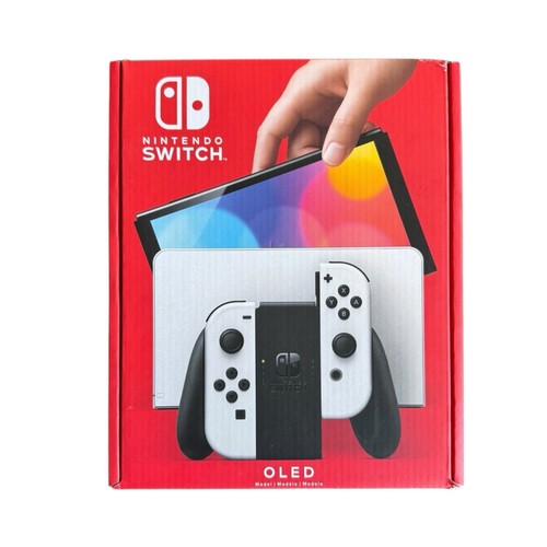 Nintendo Switch OLED 64GB White Joy-Con Console Complete Open Box