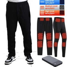 NEW Heated Pants USB Heated Sweatpants Electric USB Heating Pants for Men Women