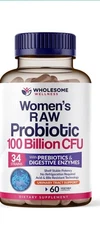 Wholesome Wellness Organic Probiotics 100 Billion CFU Capsules - 30 Count