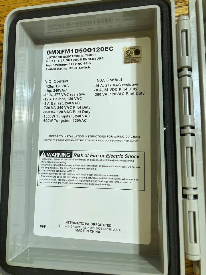 GRASSLIN GMXFM1D50O120EC Electric Time Switch - Image 2 of 4