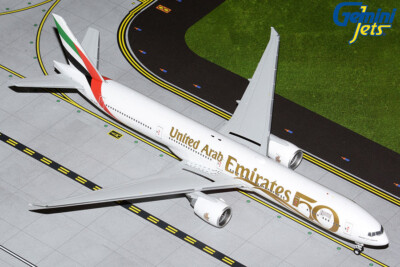 GeminiJets Emirates Boeing 777 模型 1:200 GEMINI EMIRATES BOEING 777-300ER UAE 50TH ANNIV 1:200 G2UAE1055 IN