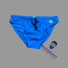 Arena men blue Swim Brief bikini swimwear swimsuit size 32 34 36 38