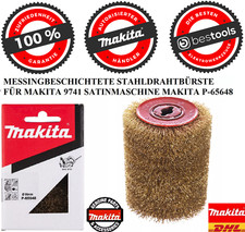MESSINGBESCHICHTETE STAHLDRAHTBÜRSTE  MAKITA 9741 SATINMASCHINE MAKITA P-65648😊