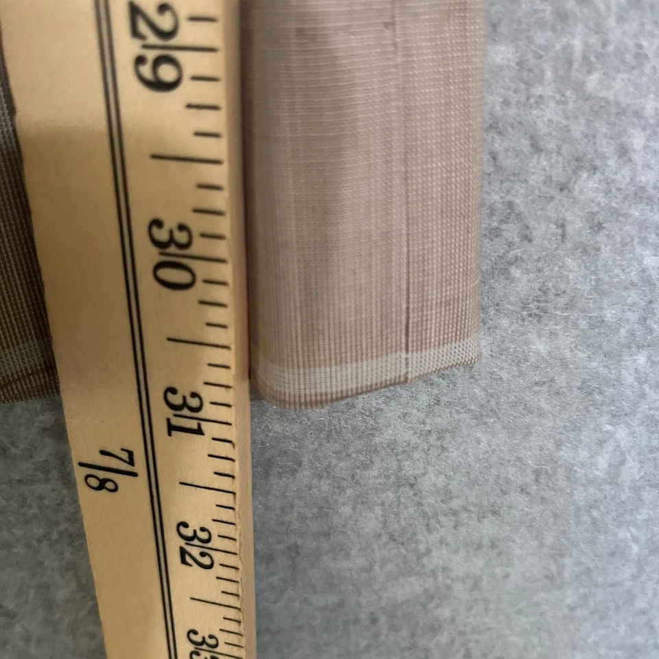 Banana Republic Pants Womens 0 Short Beige Logan Window Pane Plaid Wool Blend - Image 4 of 4