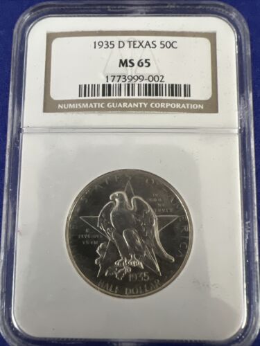 1935-D Texas Silver Commemorative NGC MS-65 | eBay