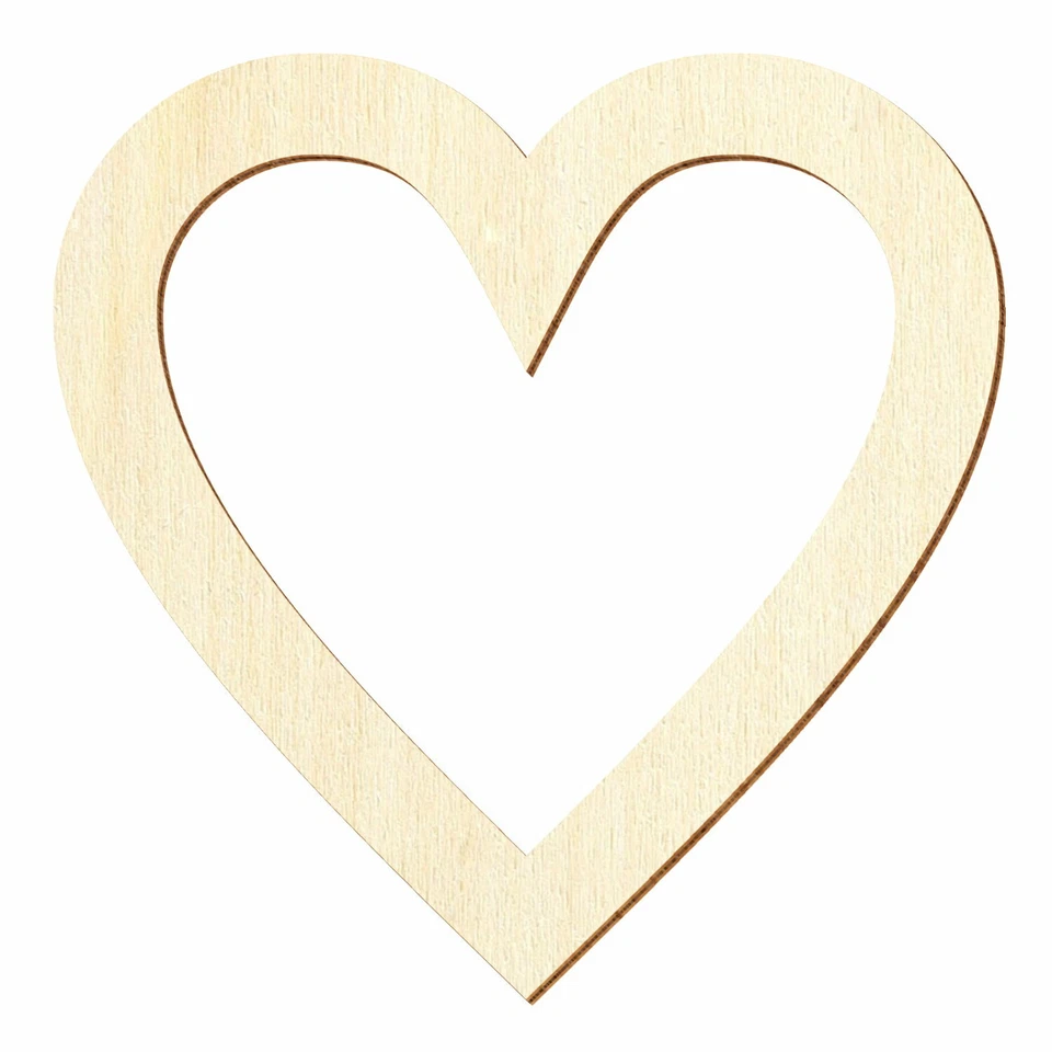 Holz Herz Rahmen - Deko Basteln 5-50cm - Bild 1 von 1