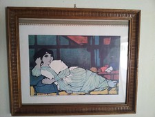 LITOGRAFIA DOMENICO CANTATORE DEL MULTIPLO POLIMATERICO "GRANDE ODALISCA"