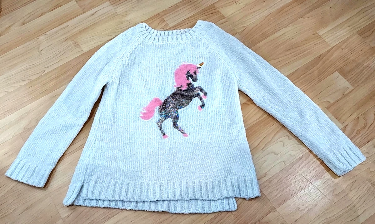 Unicorn Sweater by btween Youth Size 12 Soft texture White eBay