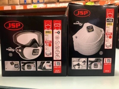 JSP FILTERSPEC PRO GOGGLE P3 VALVED SPECIAL BUNDLE WITH FILTERS x 10 *