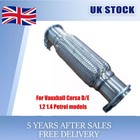 Exhaust Flexi Pipe Repair Kit Fits Vauxhall Corsa D E 1.2 1.4 Petrol Models