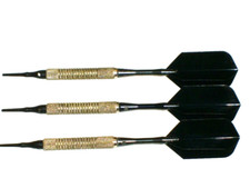 Soft Tip Darts Used 12Gram Plated, New Aluminum Shafts Flights 023