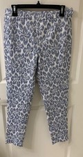 New ESPRIT Women  s Pants size 6 US Floral Slim side Zip vintage buttons