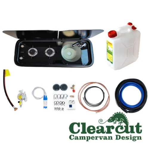 Campervan Double Hob & Sink, Thetford Topline 111, Truma Installation Kit 20L