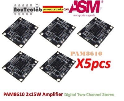DIY Audio Verstärker 5pcs PAM8610 Power Amplifier Board 2x15W Amplifier Digital Two-Channel Stereo Digital Verstärker Platine