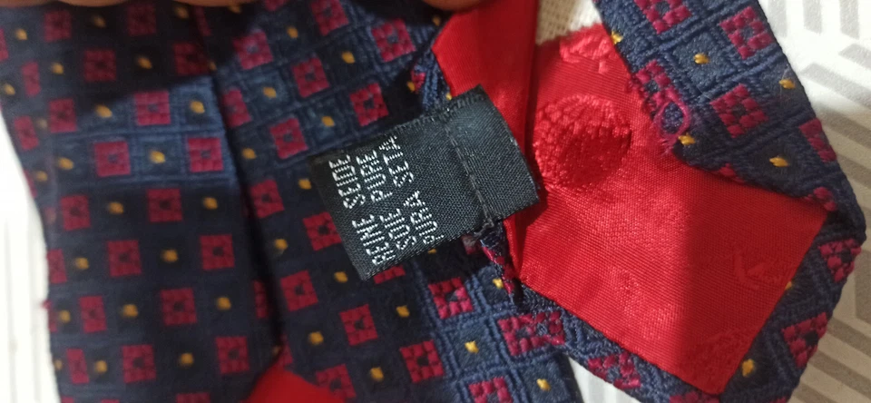 Cravatta Vivax by Sambrook Witting 100% PURA SETA ALTA QUALITA ABBIGLIAMENTO - Immagine 4 di 4