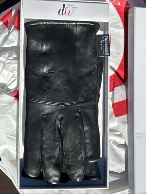 Debra Weitzner Thinsulate Insulation Black Driving Gloves