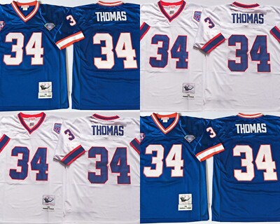 Adult Buffalo Bills #34 Shirt Top Vintage Throwback DE Big & Tall Size