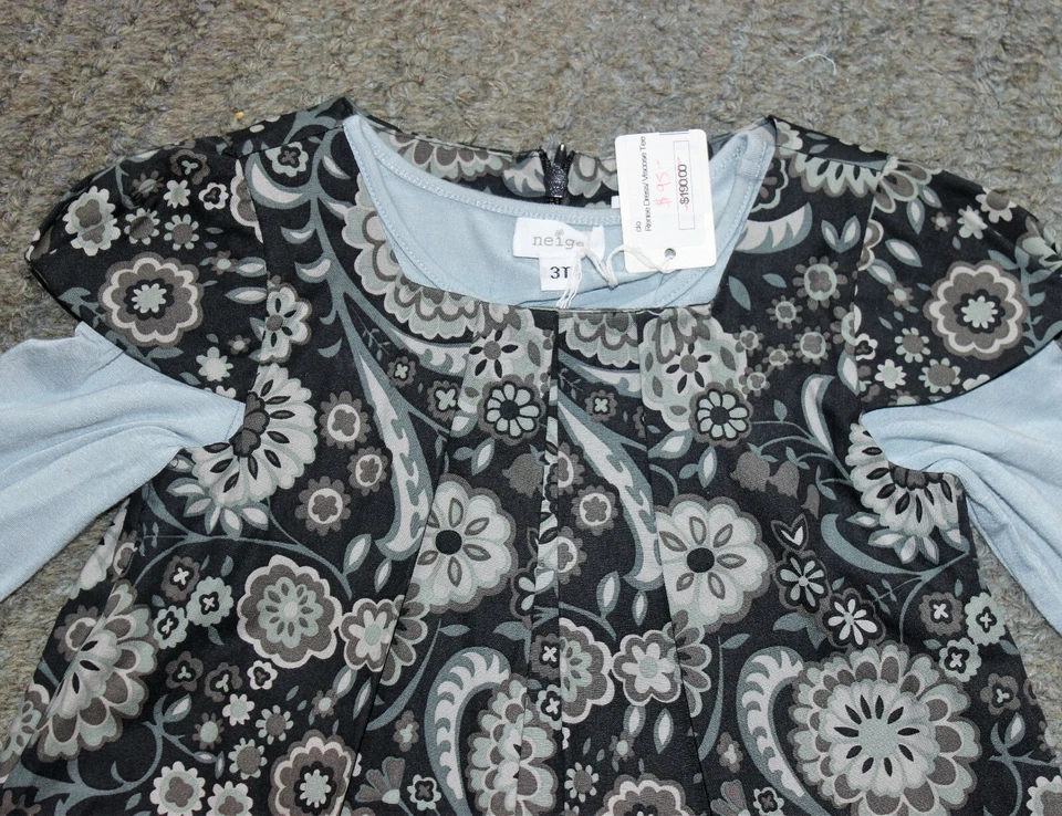 Conjunto de vestido de 2 piezas Neige para niñas pequeñas (vestido Renee/tetera de viscosa) - talla 3T - nuevo con etiquetas Foto 2 de 4