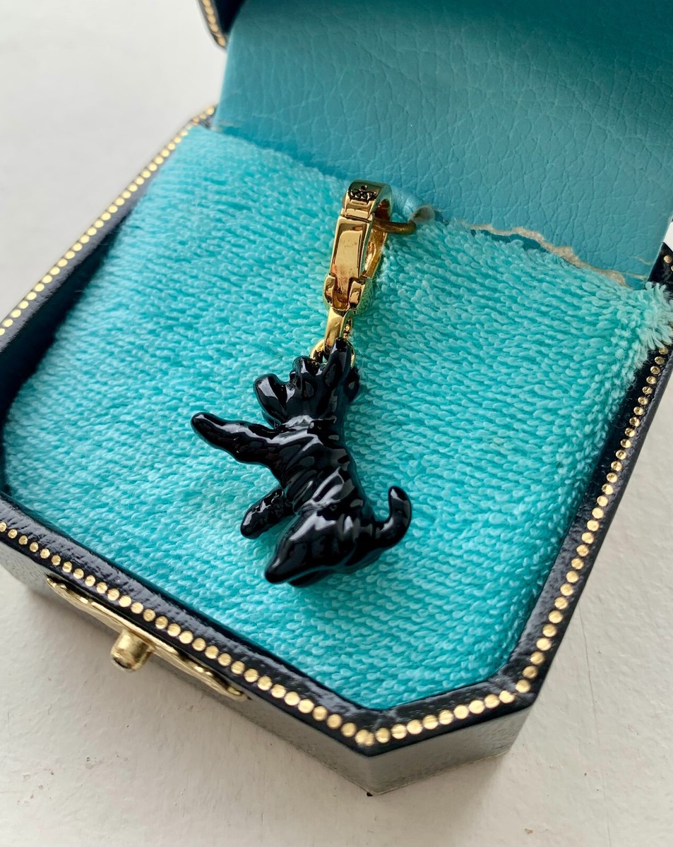 NIBWT Juicy Couture Yorkie Charm Pendant Yorkie Scottie Dog