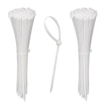 Installation Solutions ISCT8 8" Wire Ties - White (100 per Bag)