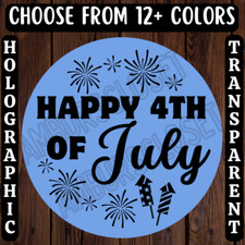 40 HAPPY 4TH IF JULY STICKERS 2