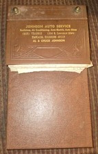 Johnson Auto Service Service Station Receipt Pad Dekalb Illinois 1976.