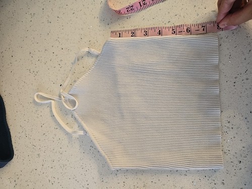 Princess Polly Ribbed Halter Top White Size S-M - Picture 8 of 8