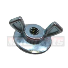 1pc Zinc Steel 1/4"-20 Thread Air Cleaner Wing Nut w/ Flange GM Chevy Ford Mopar