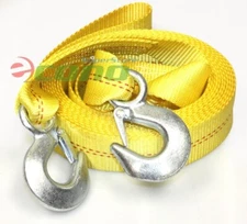 2" x 20ft  Tow Strap Rope w/ 2 Hooks 10,000 lb Heavy Duty Nylon Towing Straps