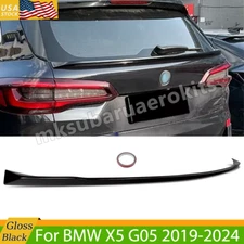 Black Rear Middle Trunk Spoiler Wing Lip For 2019-2024 BMW X5 G05 x40i M60i M50i